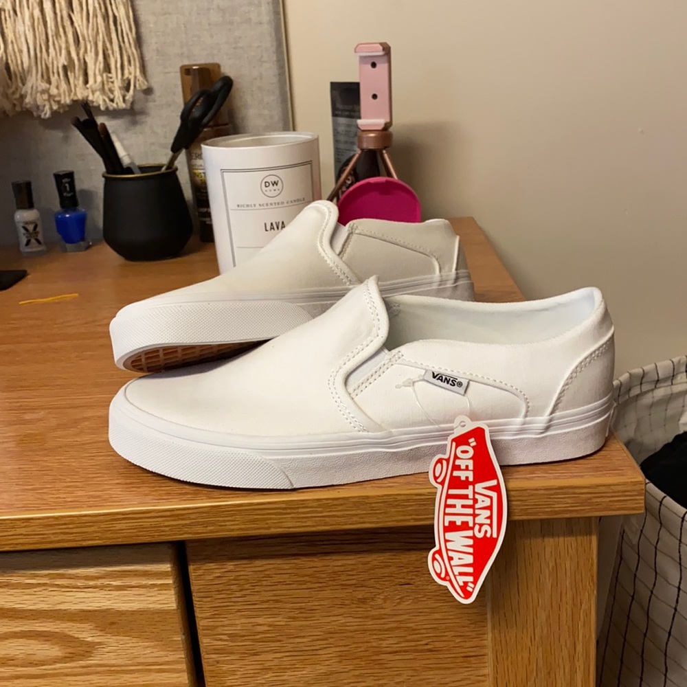WHITE VANS !!NEW!!! Never worn